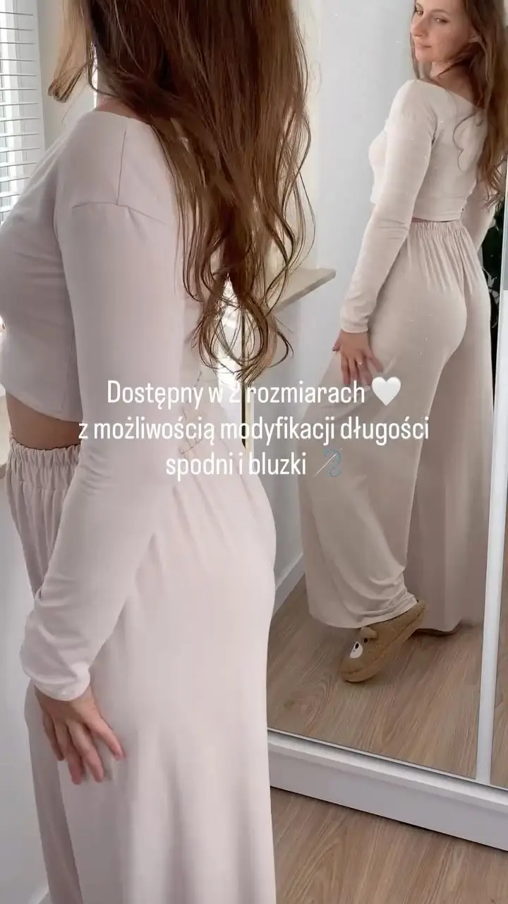 Komplet z bambusa 🤍
Mega elastyczna i odporna na gniecenie dzianina.
Klasyczny kolor i możliwość uszycia na wymiar 🪡
Idealna baza do jesiennych outfitów 🍂
